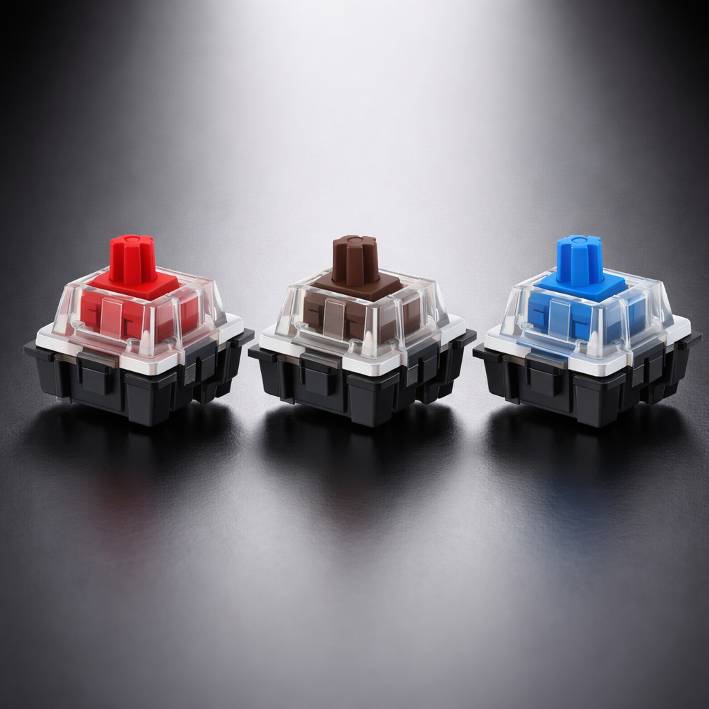 Three Types of Mechanical Keyboard Switches